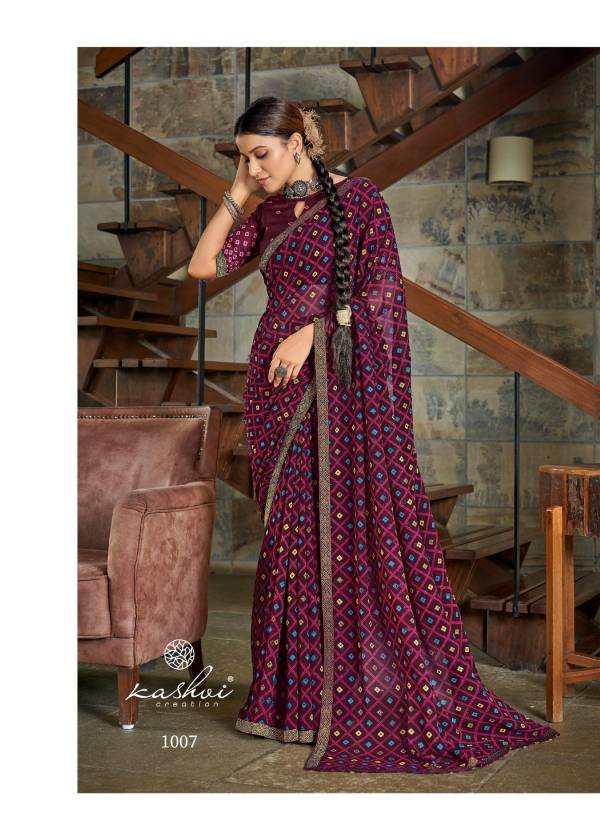 Kashvi Tulsi Printed Designer Fancy Wear Saree Collection